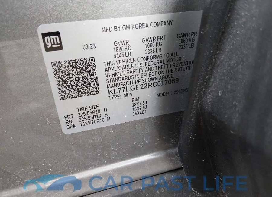 KL77LGE22RC017089# 9