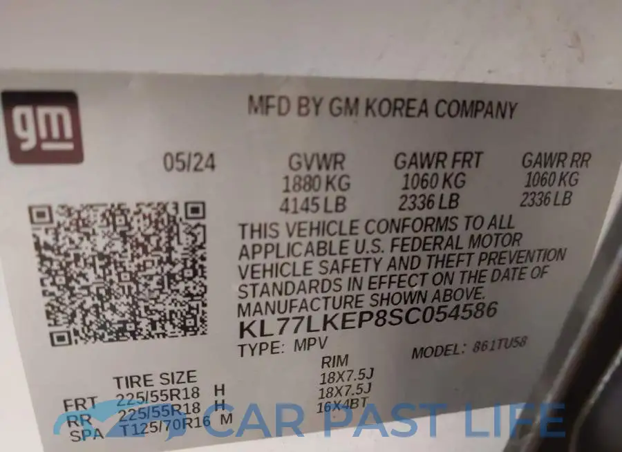 KL77LKEP8SC054586# 9