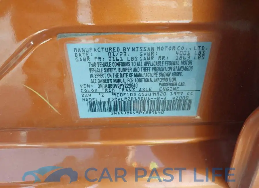 3N1AB8DV9PY229640# 9