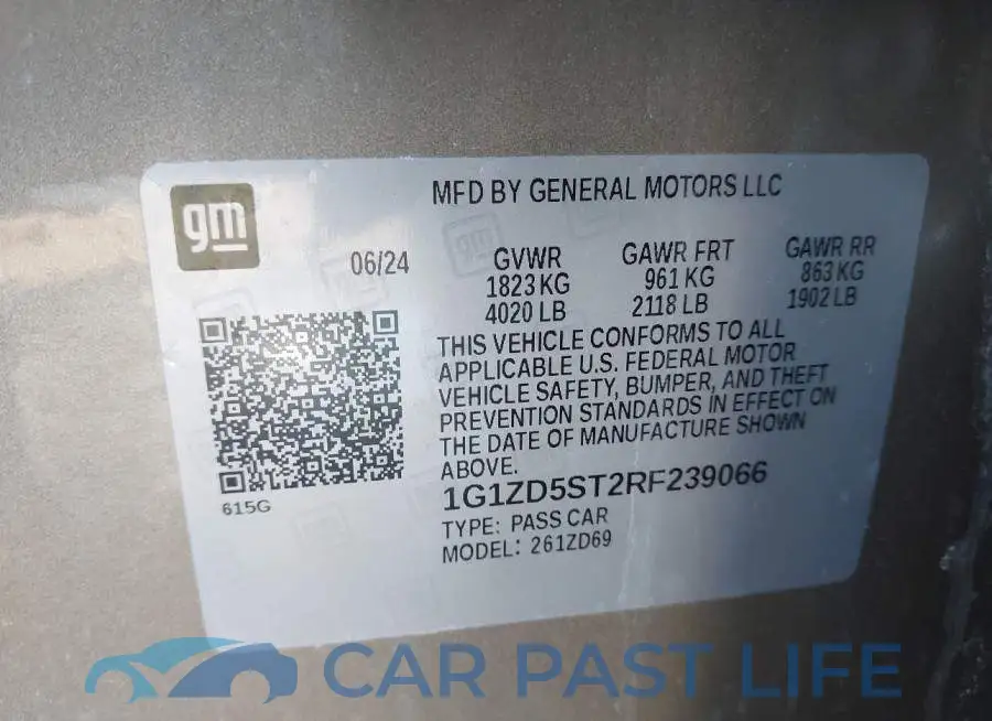1G1ZD5ST2RF239066# 9