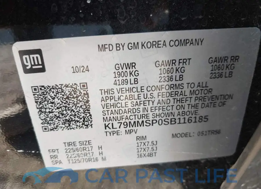 KL79MMSP0SB116185# 9