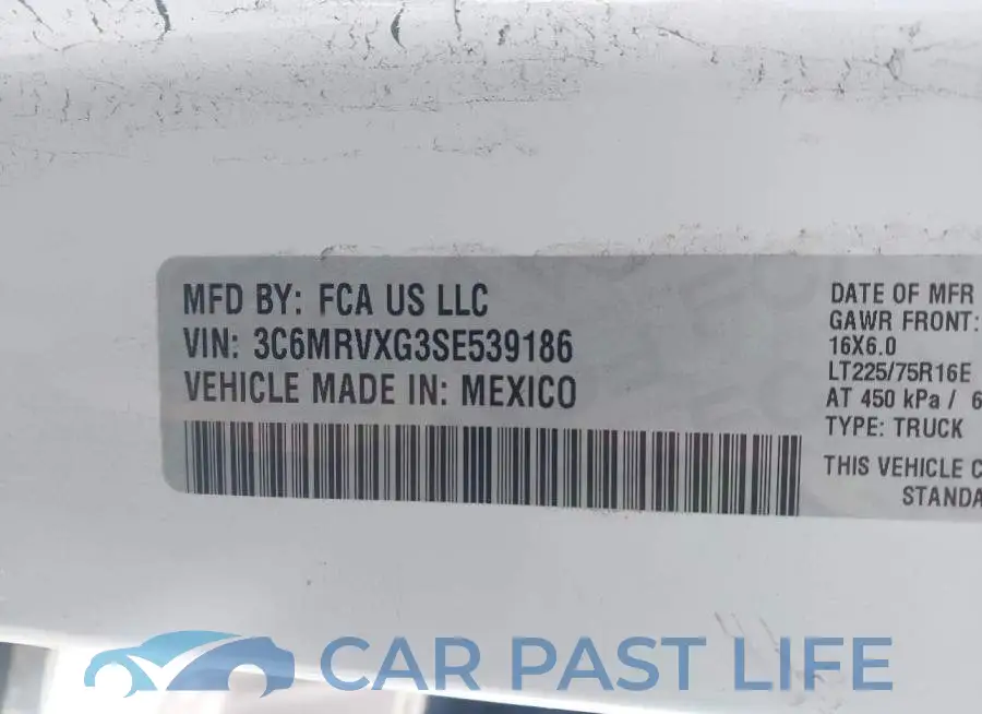 3C6MRVXG3SE539186# 9