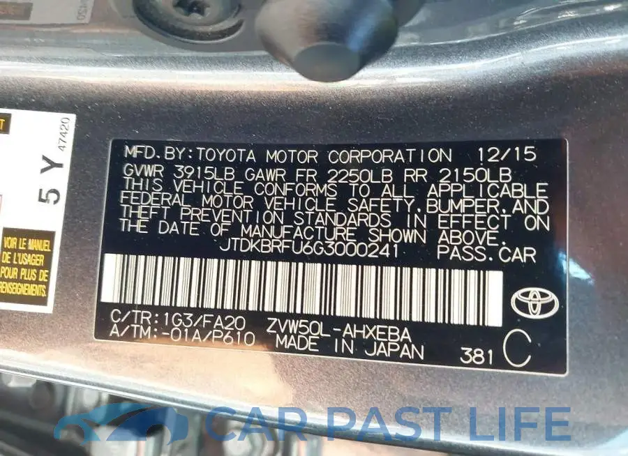 JTDKBRFU6G3000241# 9