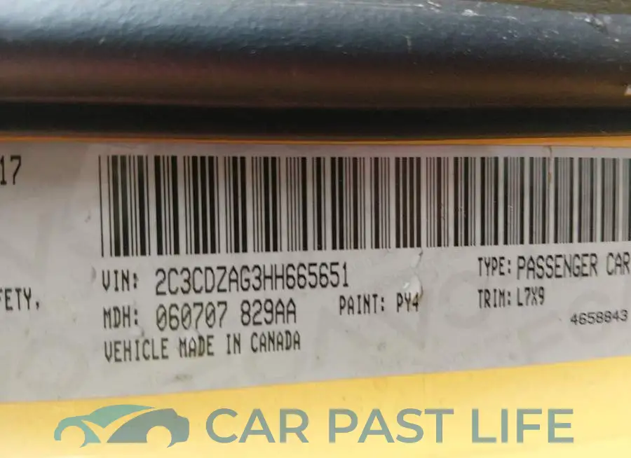 2C3CDZAG3HH665651# 9
