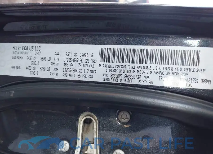 3C63RPGL8HG696732# 8