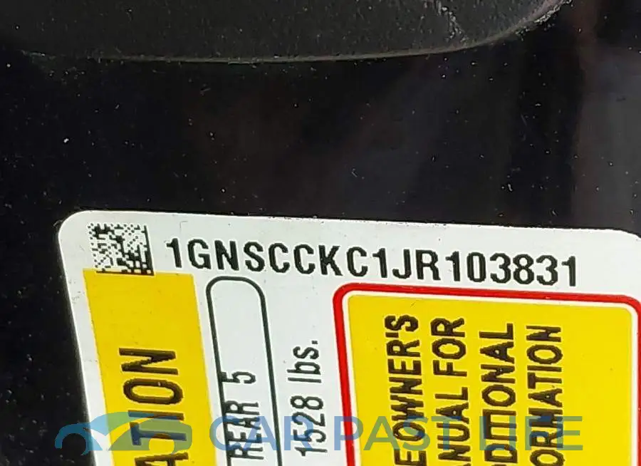 1GNSCCKC1JR103831# 9