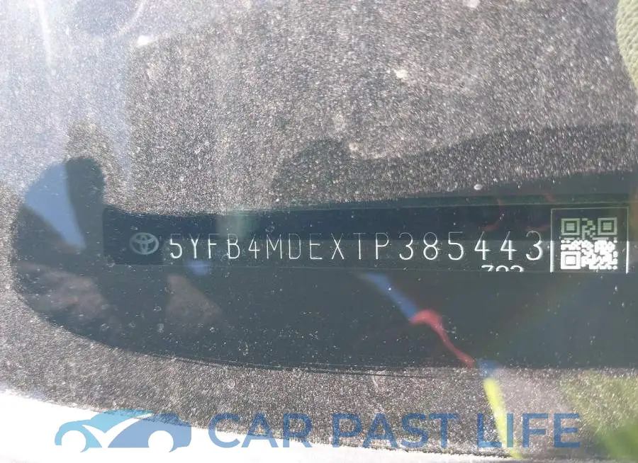 5YFB4MDEXTP385443# 9