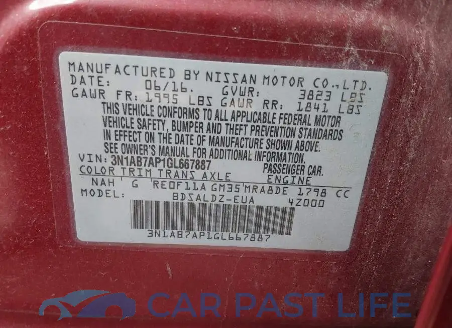 3N1AB7AP1GL667887# 9