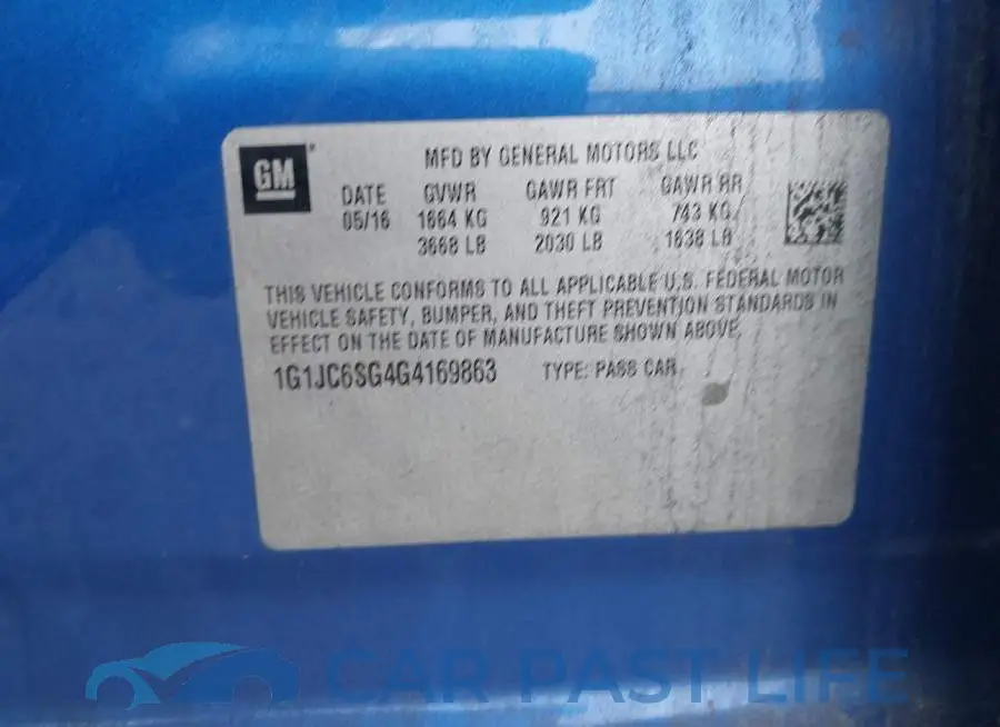 1G1JC6SG4G4169863# 9