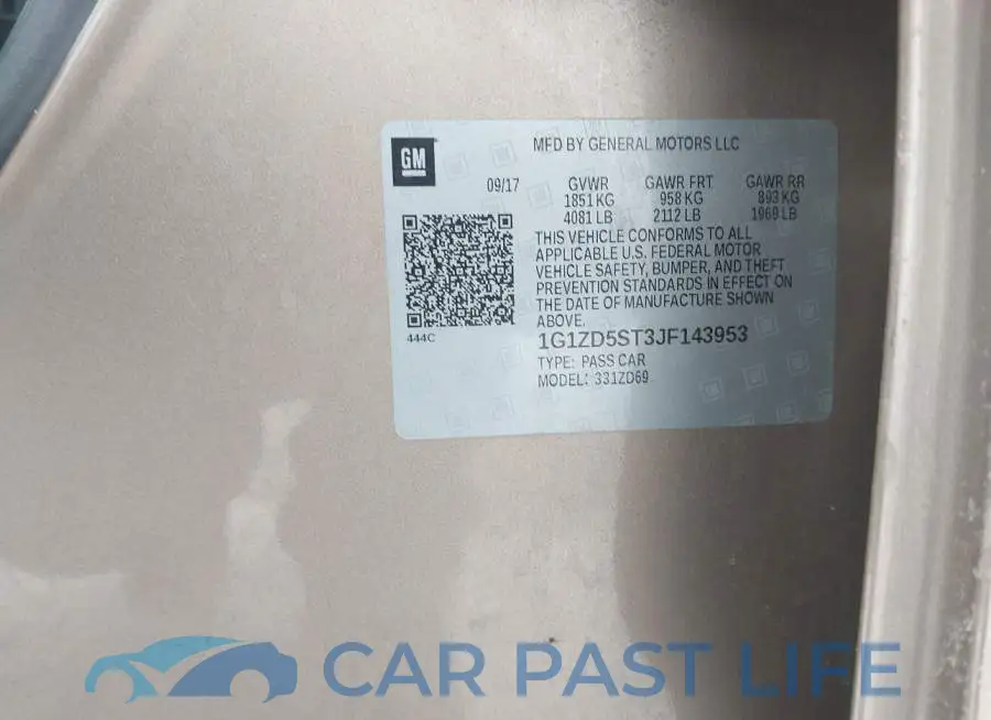 1G1ZD5ST3JF143953# 9