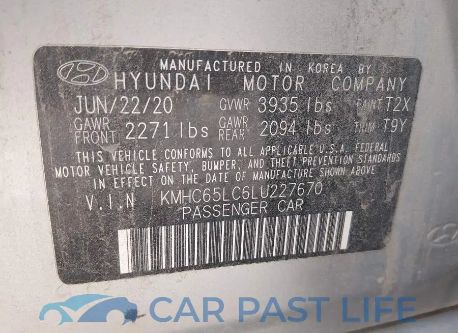 KMHC65LC6LU227670# 9