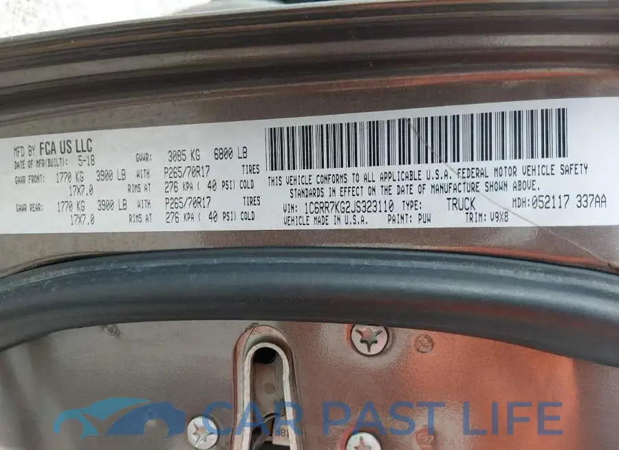 1C6RR7KG2JS323110# 9