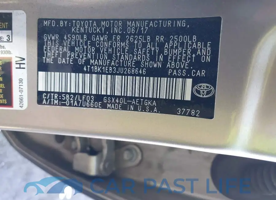 4T1BK1EB3JU268646# 9
