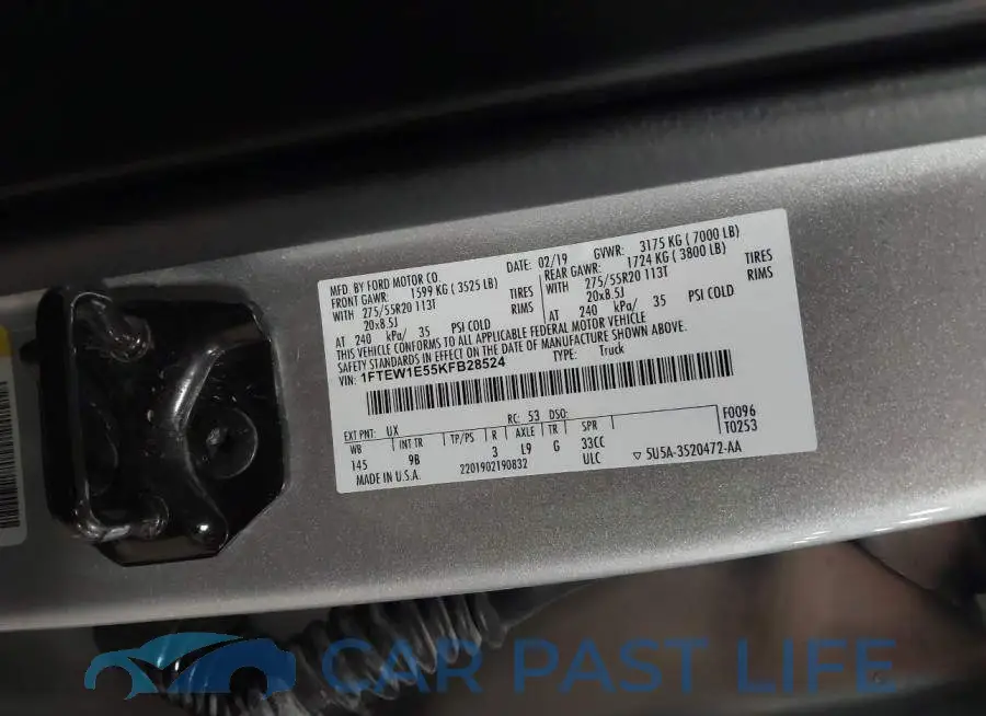 1FTEW1E55KFB28524# 9