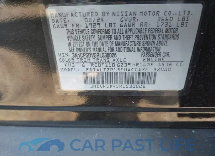 3N1CP5DV5RL530026# 9