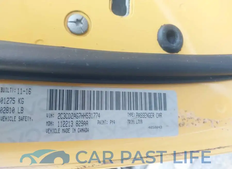 2C3CDZAG7HH531774# 9