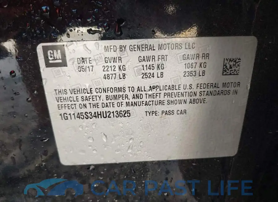 1G1145S34HU213625# 9