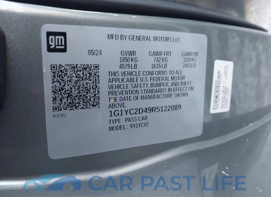 1G1YC2D49R5122089# 9
