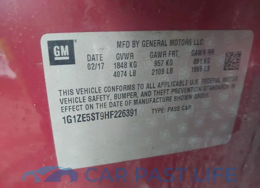 1G1ZE5ST9HF226391# 9