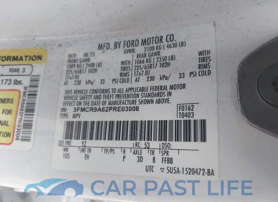 3FMCR9A62PRE03008# 9