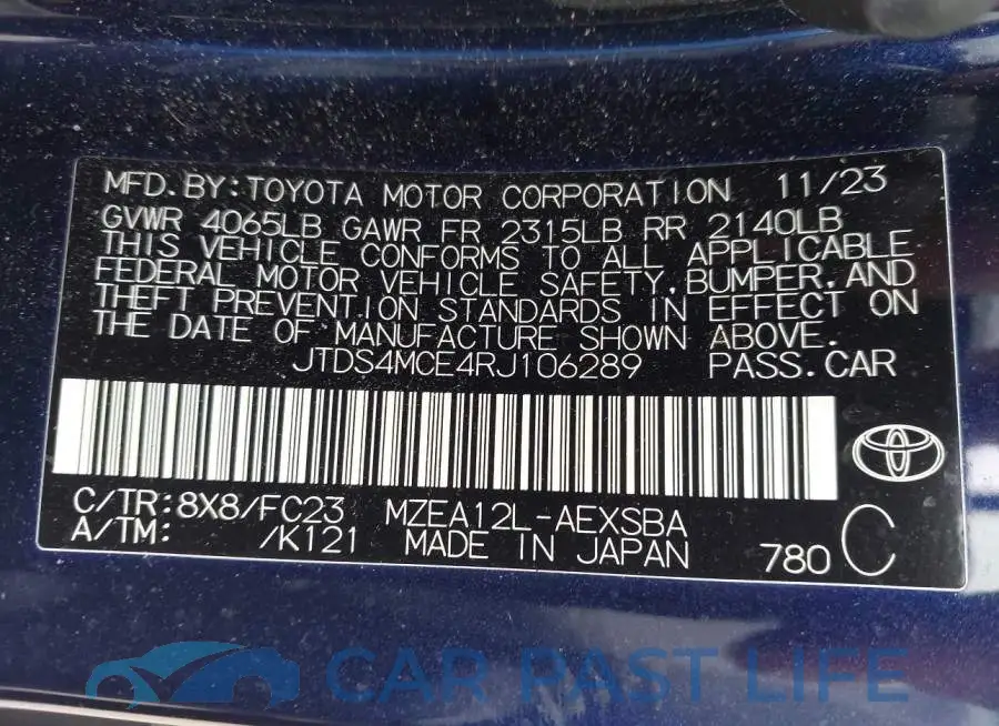 JTDS4MCE4RJ106289# 9