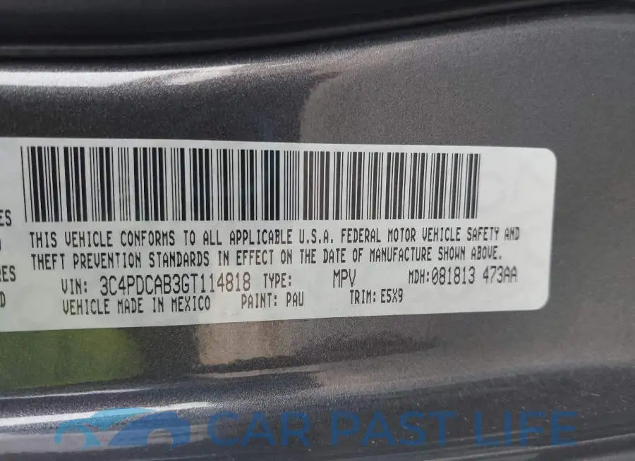 3C4PDCAB3GT114818# 9