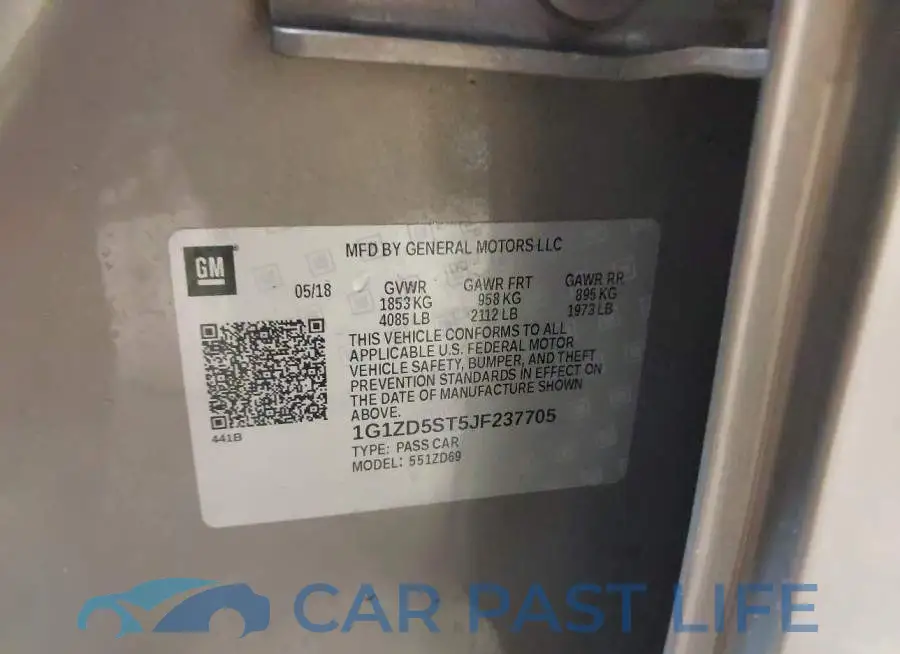 1G1ZD5ST5JF237705# 9