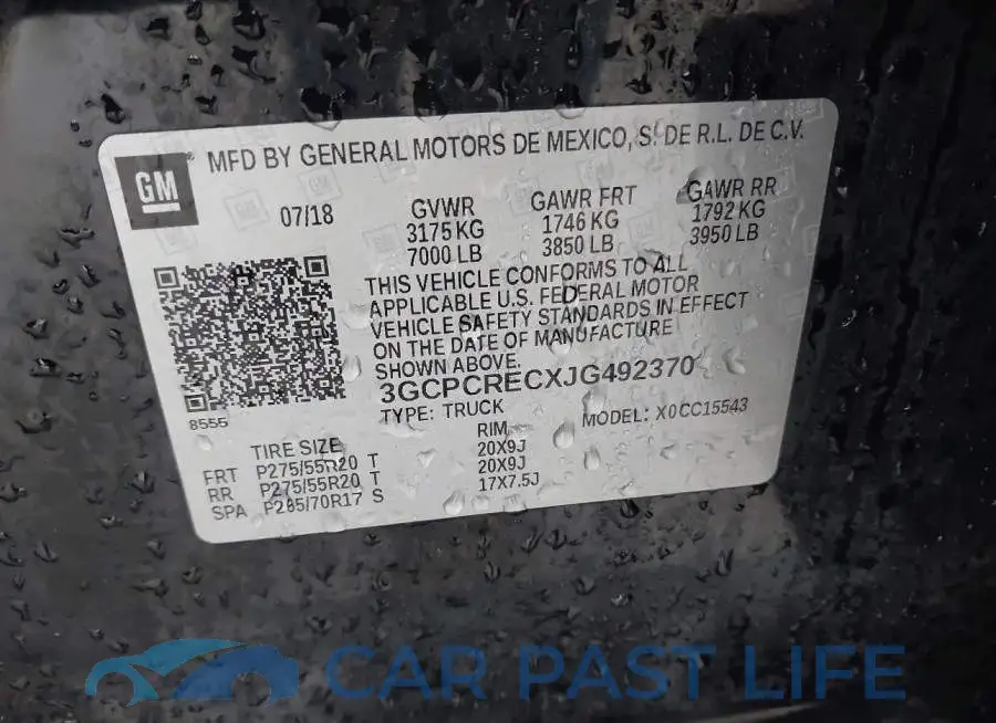 3GCPCRECXJG492370# 9