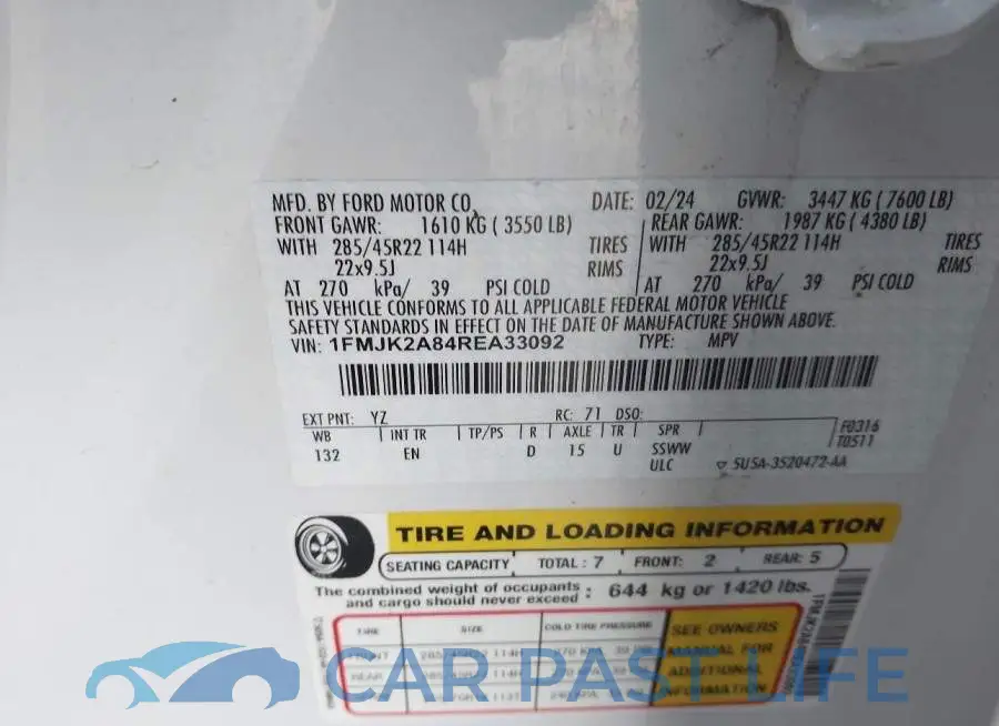 1FMJK2A84REA33092# 9