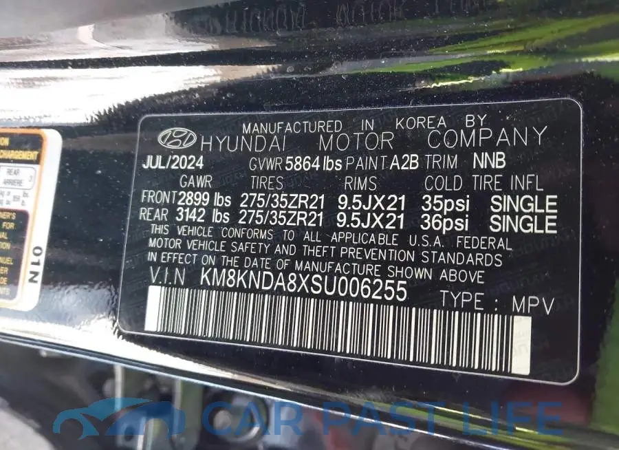 KM8KNDA8XSU006255# 9