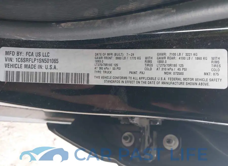 1C6SRFLP1SN501065# 9