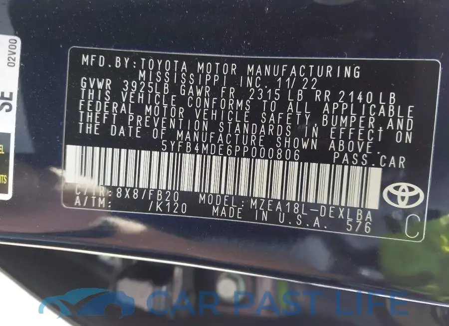 5YFB4MDE6PP000806# 9