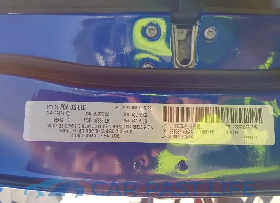 2C3CDXGJ2LH160491# 9