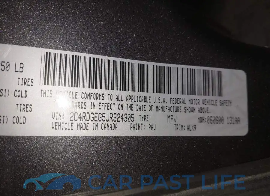 2C4RDGEG5JR324305# 9