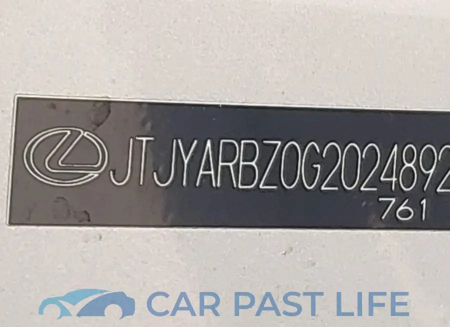 JTJYARBZ0G2024892# 9