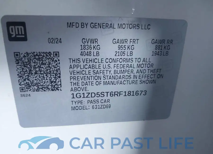 1G1ZD5ST6RF181673# 9
