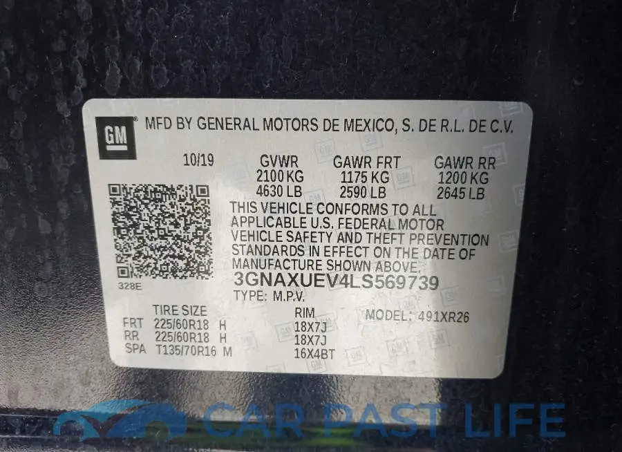 3GNAXUEV4LS569739# 9
