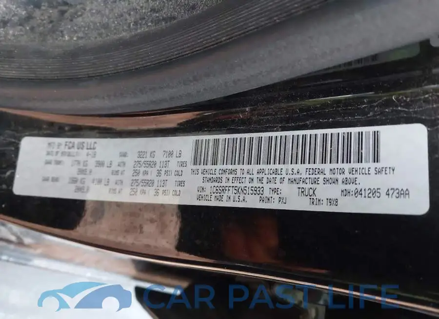 1C6SRFFT5KN515933# 9