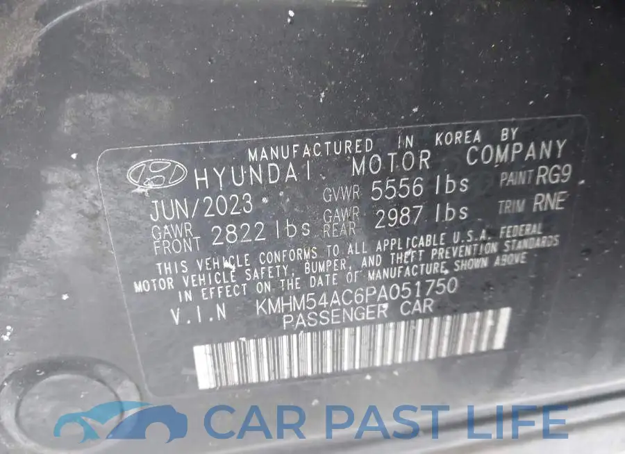 KMHM54AC6PA051750# 9