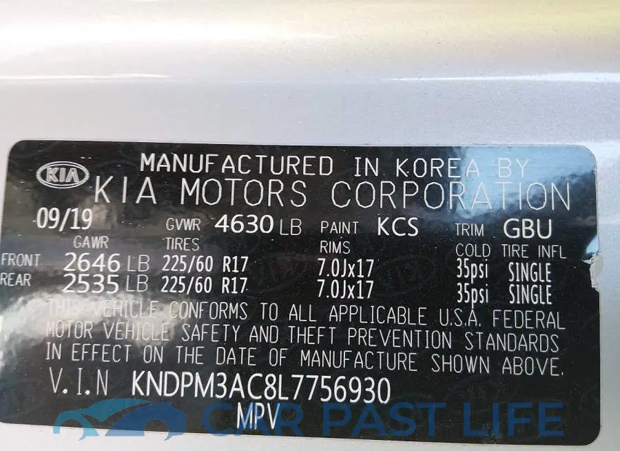KNDPM3AC8L7756930# 9