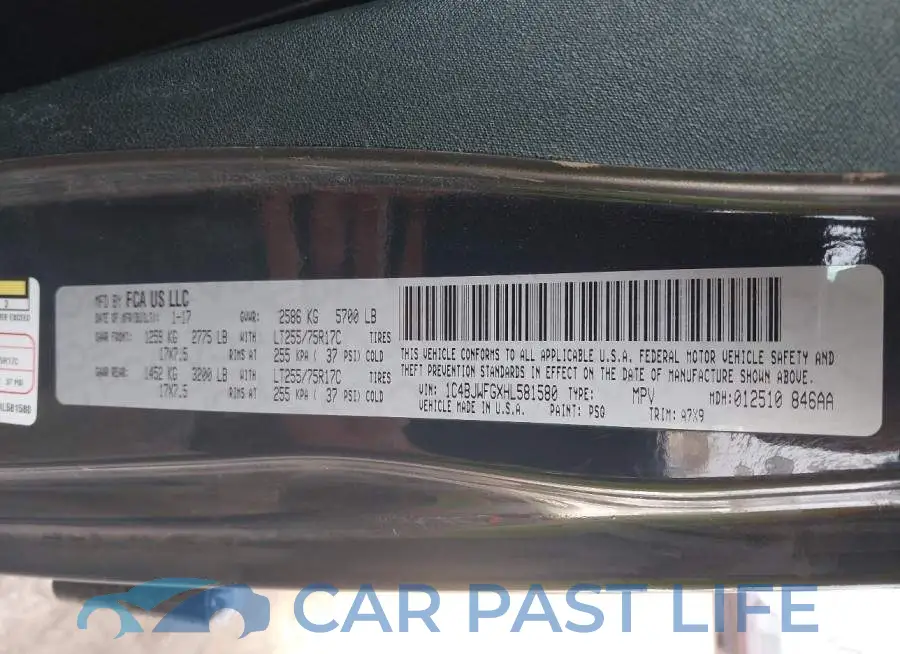 1C4BJWFGXHL581580# 9