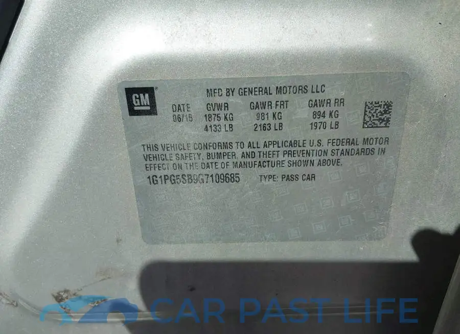 1G1PG5SB9G7109685# 9