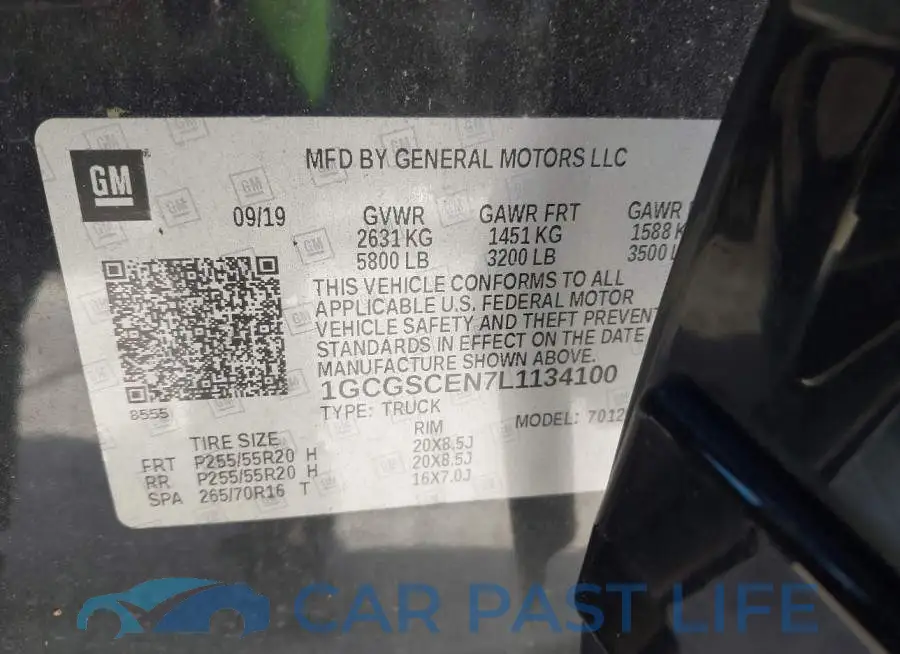 1GCGSCEN7L1134100# 9