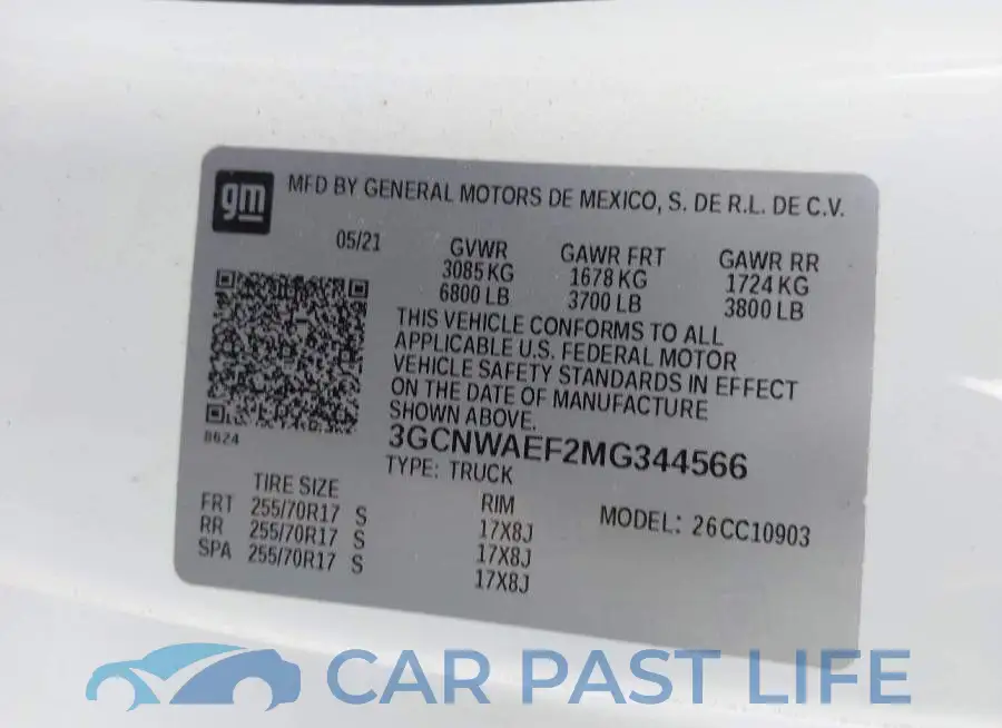 3GCNWAEF2MG344566# 9