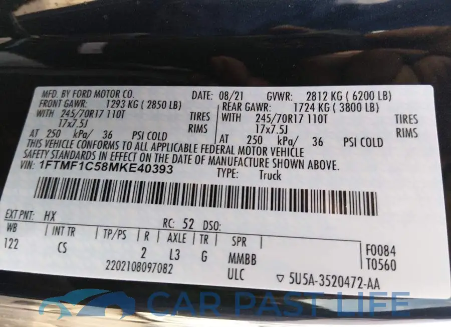 1FTMF1C58MKE40393# 9