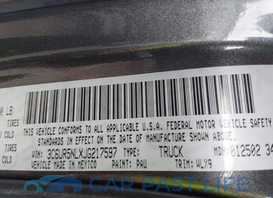 3C6UR5NLXJG217597# 9