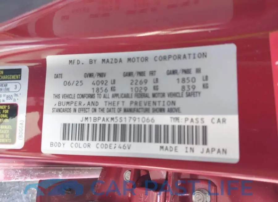 JM1BPAKM5S1791066# 9
