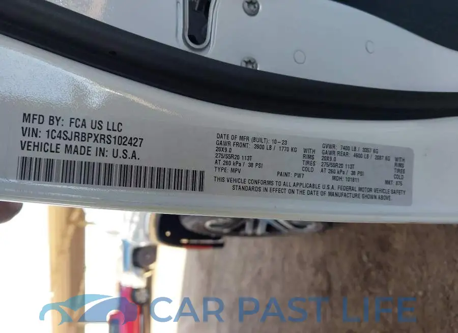 1C4SJRBPXRS102427# 9