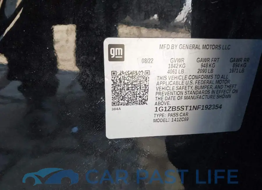 1G1ZB5ST1NF192354# 9