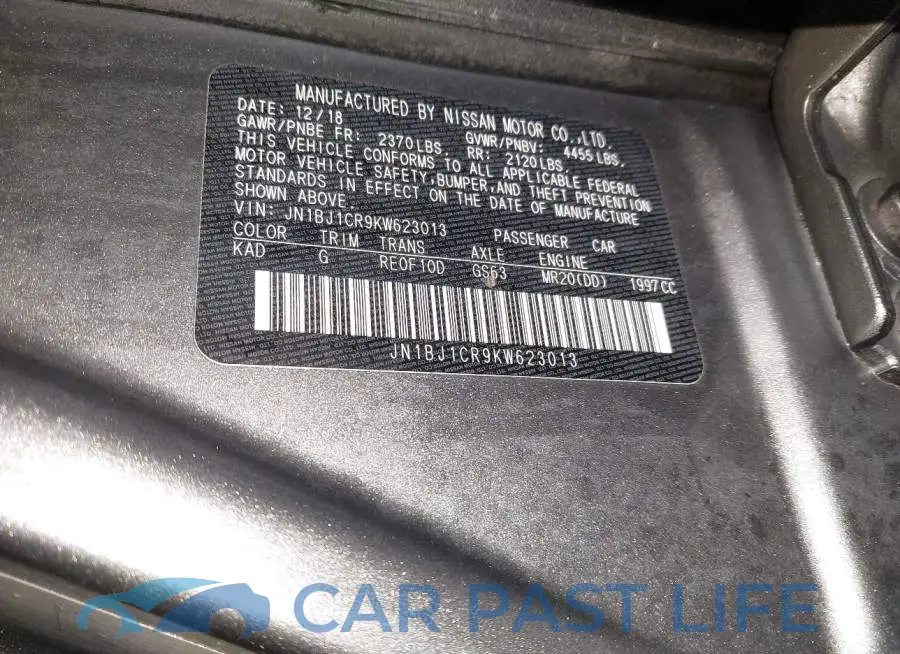 JN1BJ1CR9KW623013# 9
